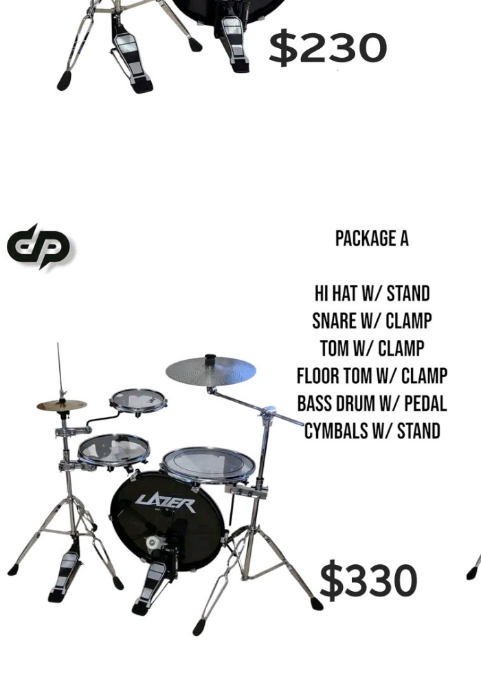 Package A compact drums